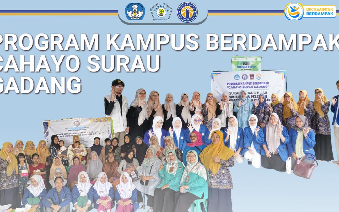 Program Cahayo Surau Gadang UMCB Berlanjut, Perkuat Intervensi 1000 HPK dan Pengelolaan Sampah Mandiri